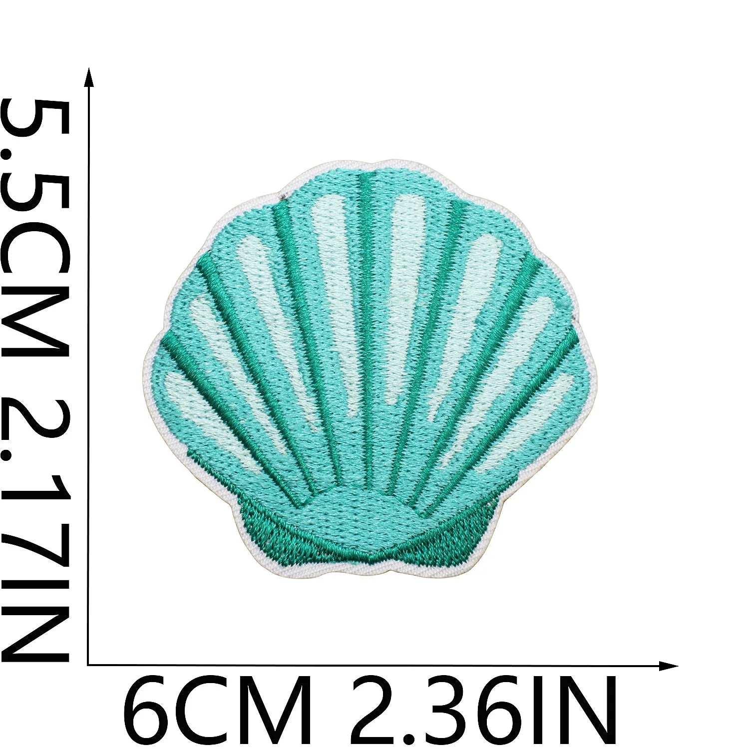 10PCS Marine Creature Embroidered Patches Iron On Patches For Clothes DIY Shark Dolphin Patch Jellyfish Conch Octopus Patch
