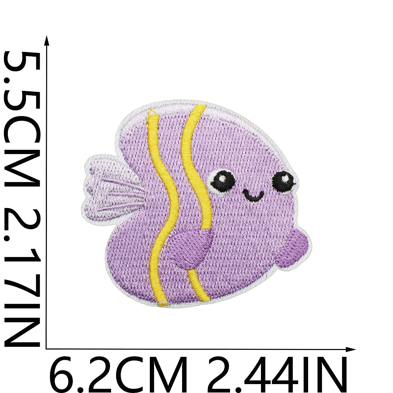 10PCS Marine Creature Embroidered Patches Iron On Patches For Clothes DIY Shark Dolphin Patch Jellyfish Conch Octopus Patch
