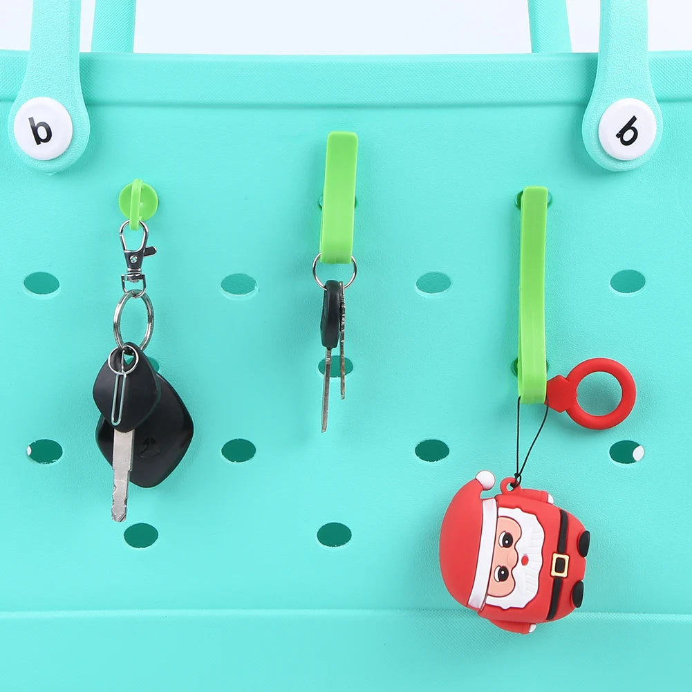 3Pcs/Set Plastics Hooks Multi-Purpose Insert Charm Hooks Universal Key Holder Organizer for Bogg Tote Bag