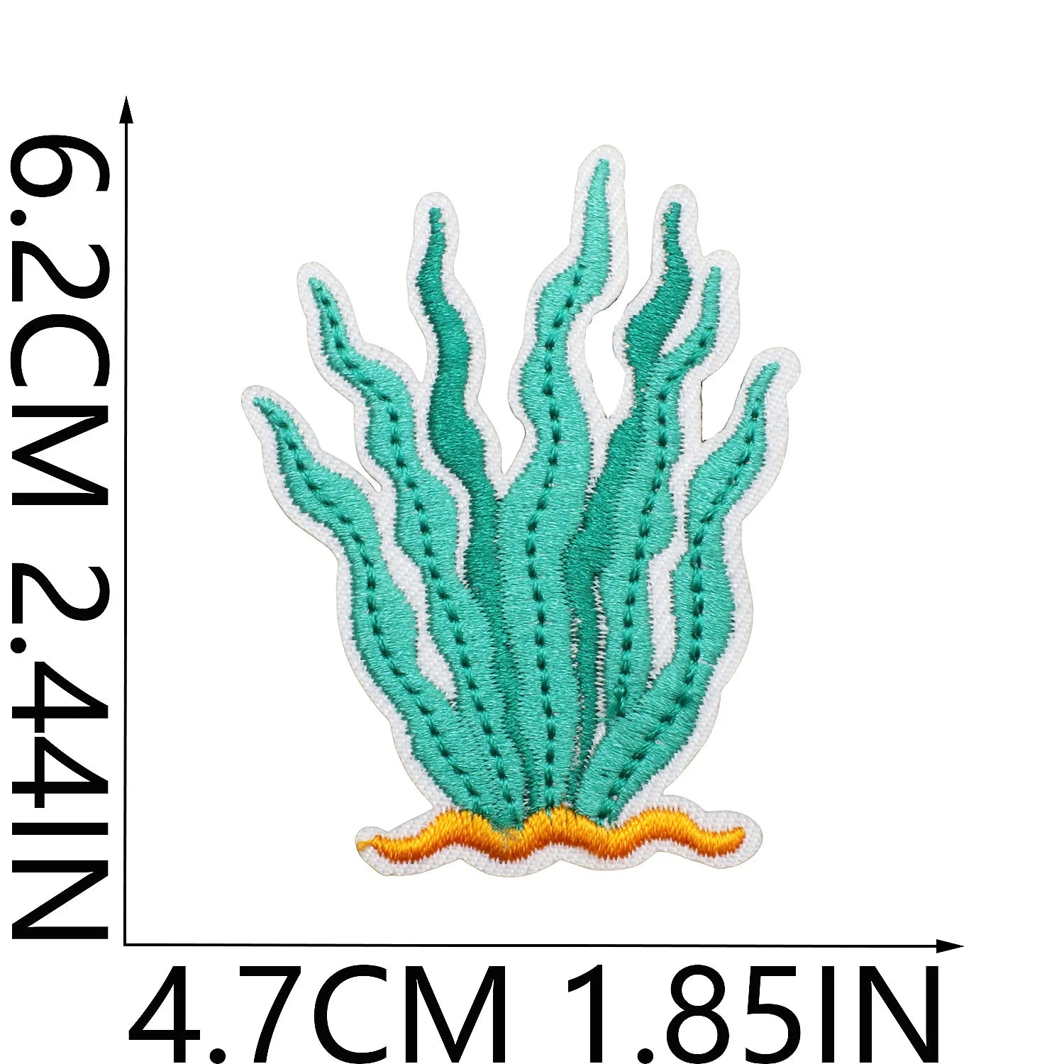 10PCS Marine Creature Embroidered Patches Iron On Patches For Clothes DIY Shark Dolphin Patch Jellyfish Conch Octopus Patch
