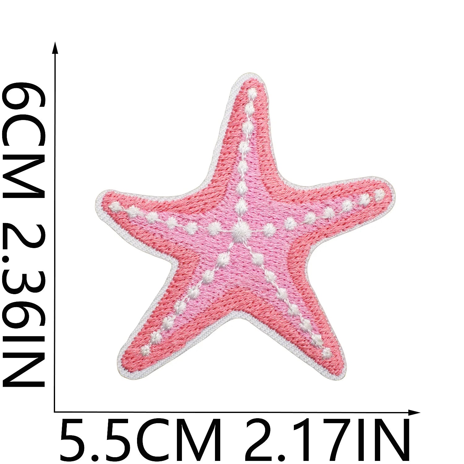 10PCS Marine Creature Embroidered Patches Iron On Patches For Clothes DIY Shark Dolphin Patch Jellyfish Conch Octopus Patch