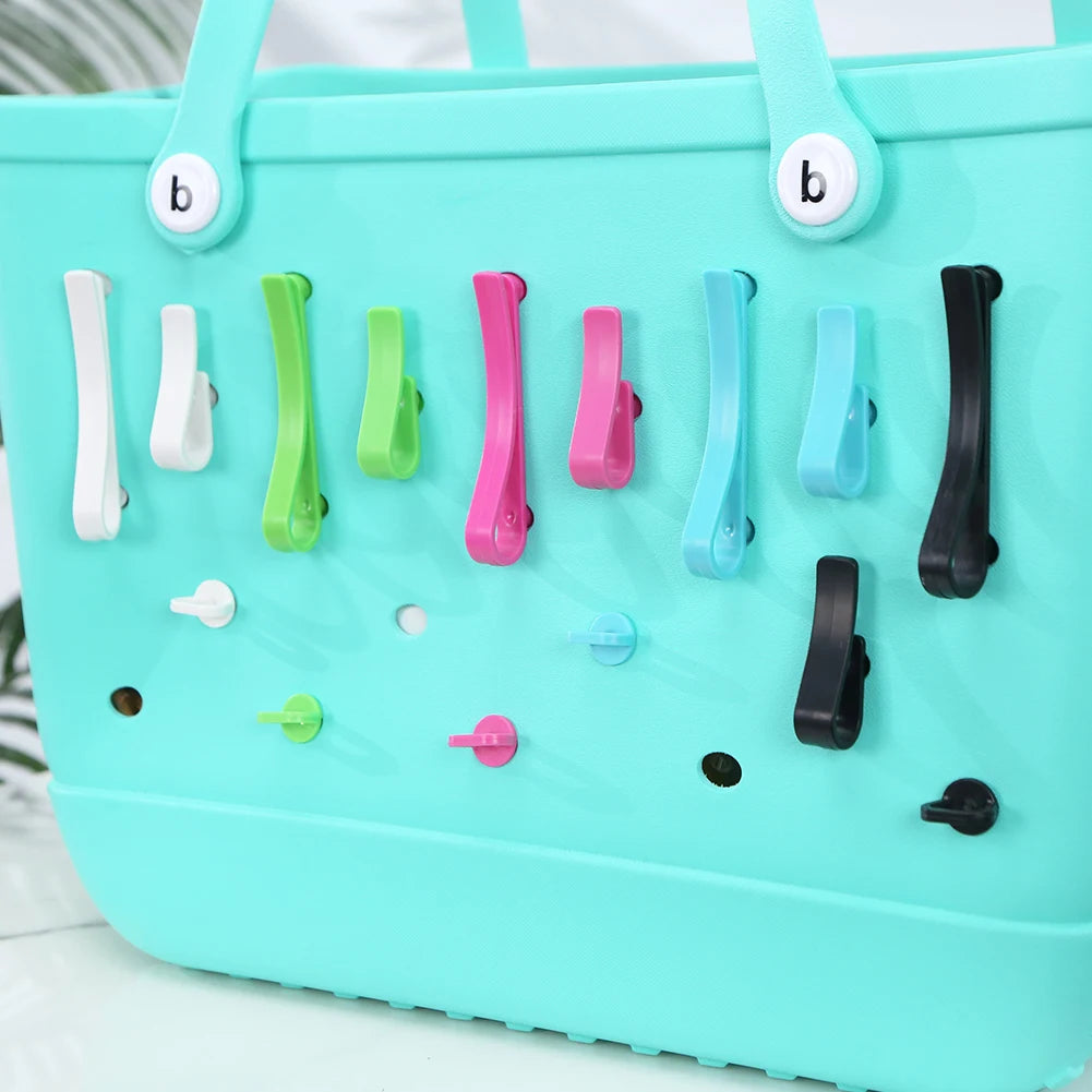 3Pcs/Set Plastics Hooks Multi-Purpose Insert Charm Hooks Universal Key Holder Organizer for Bogg Tote Bag