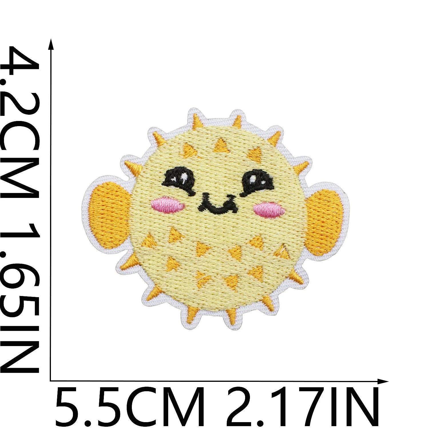 10PCS Marine Creature Embroidered Patches Iron On Patches For Clothes DIY Shark Dolphin Patch Jellyfish Conch Octopus Patch