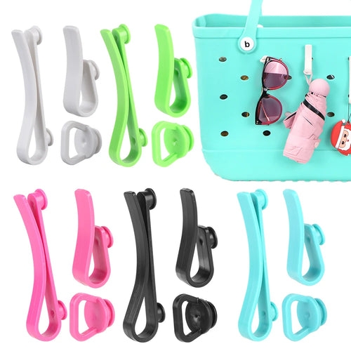 3Pcs/Set Plastics Hooks Multi-Purpose Insert Charm Hooks Universal Key Holder Organizer for Bogg Tote Bag