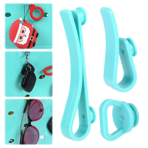 3Pcs/Set Plastics Hooks Multi-Purpose Insert Charm Hooks Universal Key Holder Organizer for Bogg Tote Bag
