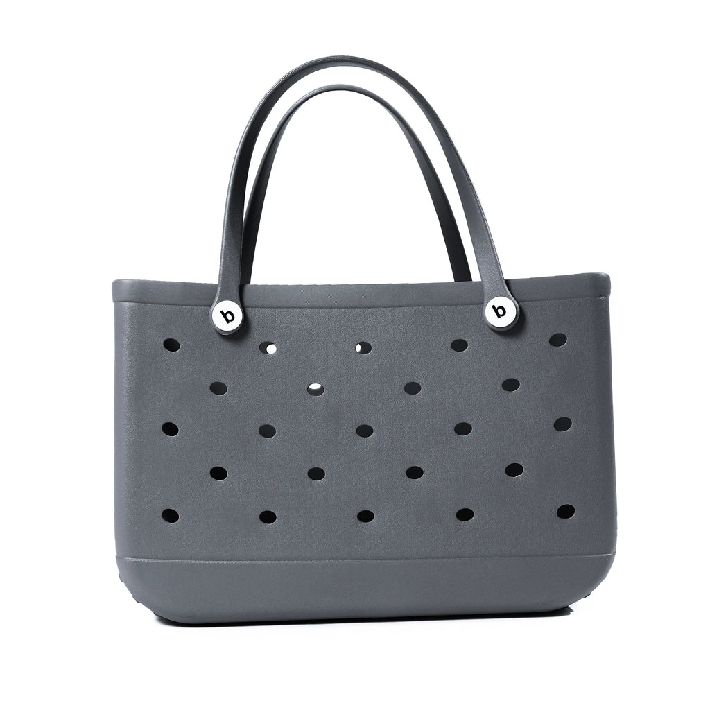 Beach Bag Tote Silicone Basket Waterproof Travel Jelly Handbag Women Picnic Basket Multi-Purpose Croc Handbag Shopping Bags
