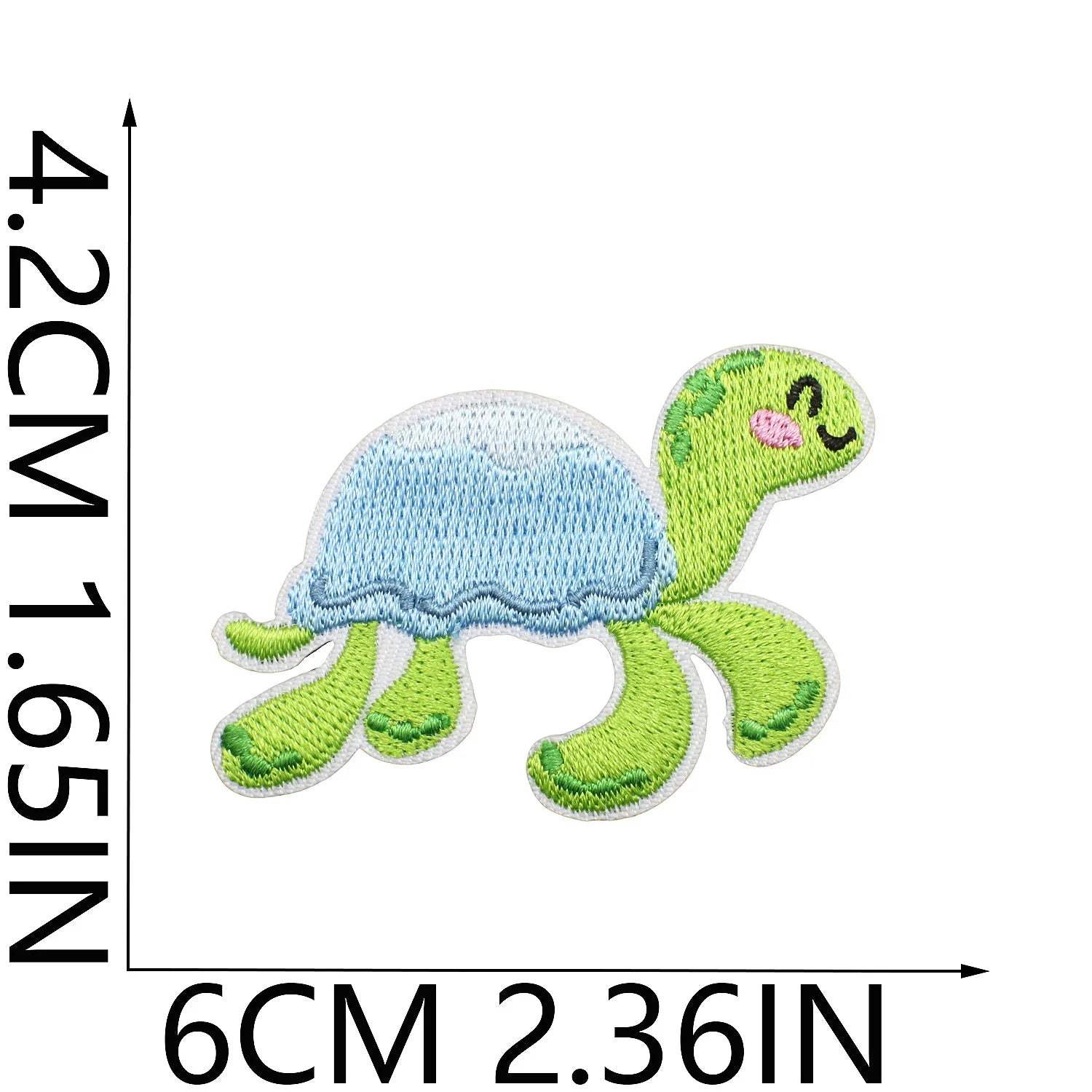 10PCS Marine Creature Embroidered Patches Iron On Patches For Clothes DIY Shark Dolphin Patch Jellyfish Conch Octopus Patch